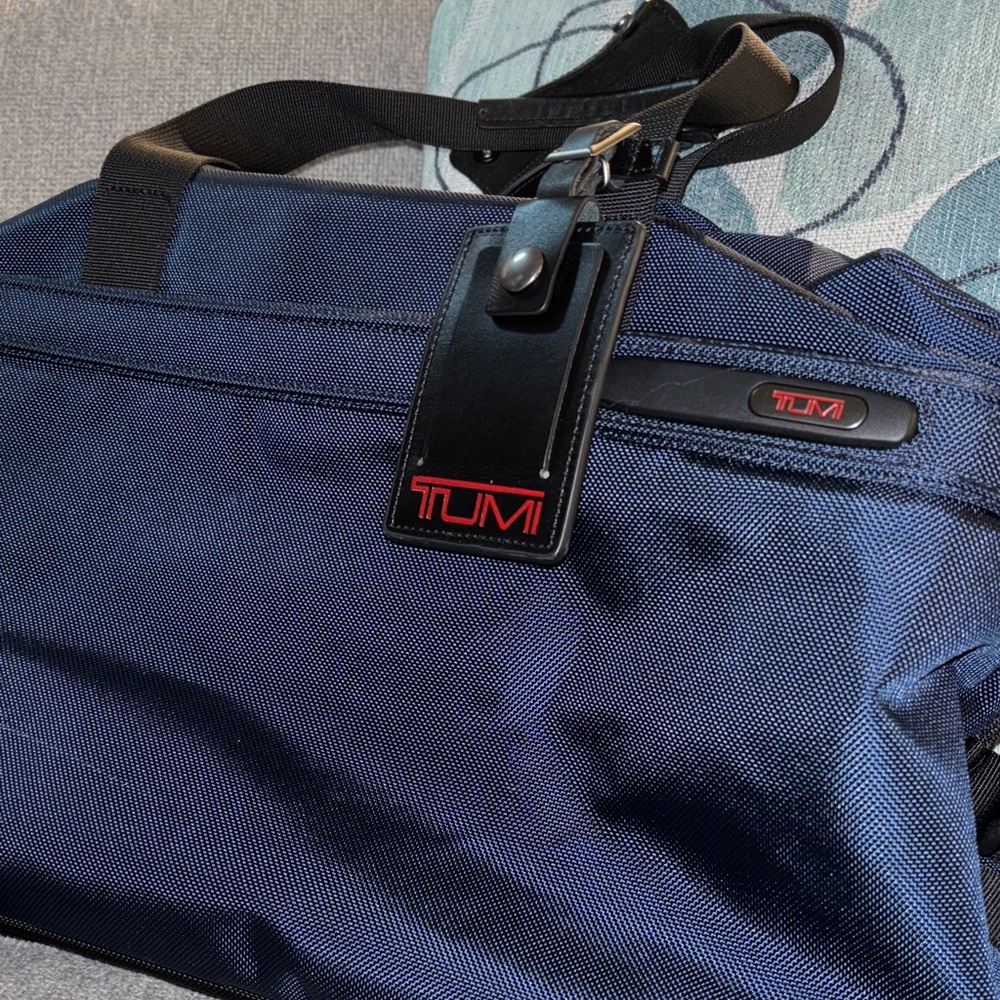 TUMI Men's Navy Duffel Bag